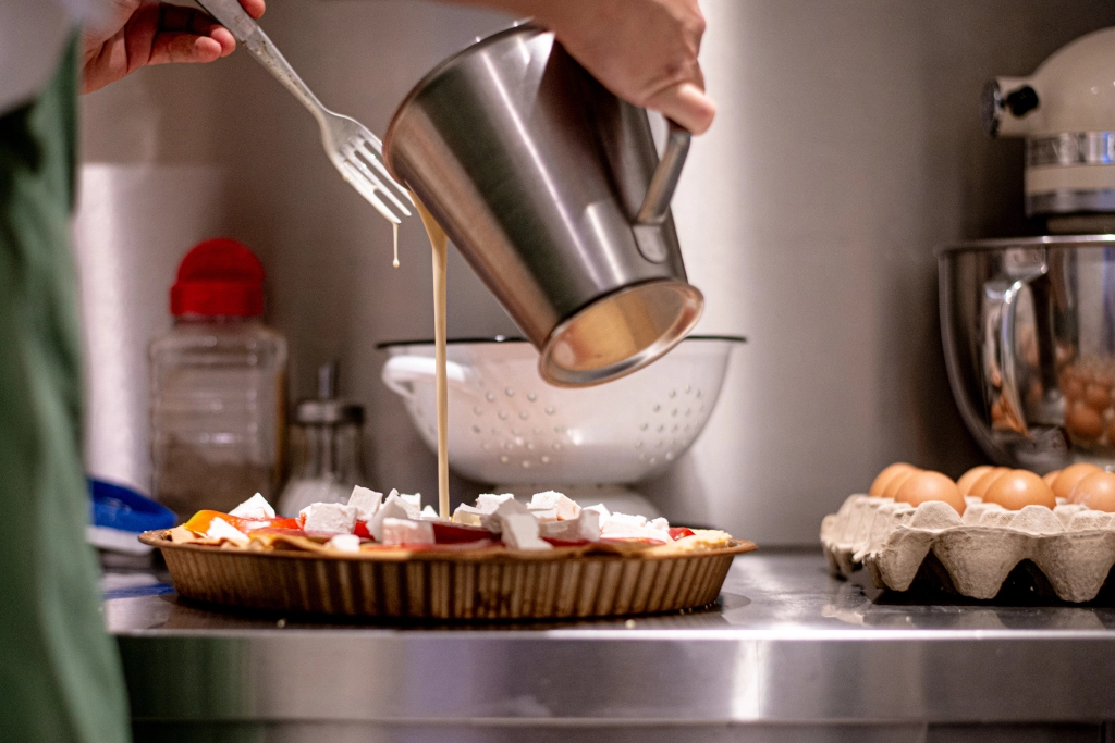 Préparation tarte- Café Coworking - L'impertinence - Grenoble
